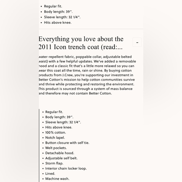 Jcrew Icon trench coat size 4 new - Picture 4 of 6